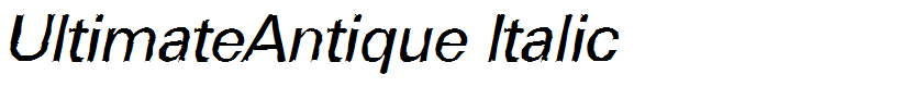 UltimateAntique Italic
