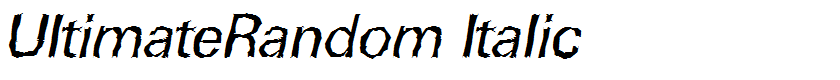 UltimateRandom Italic