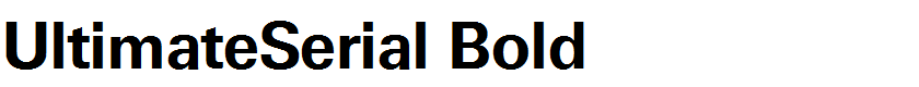 UltimateSerial Bold