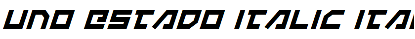 Uno Estado Italic Italic