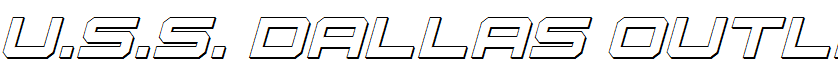 U.S.S. Dallas Outline Italic Italic