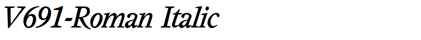 V691-Roman Italic