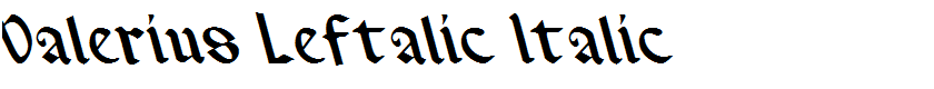 Valerius Leftalic Italic