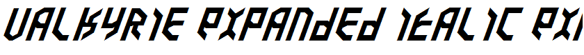 Valkyrie Expanded Italic Expanded Italic