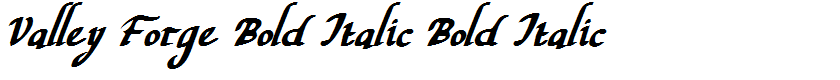 Valley Forge Bold Italic Bold Italic