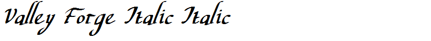 Valley Forge Italic Italic