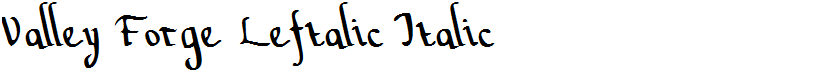 Valley Forge Leftalic Italic