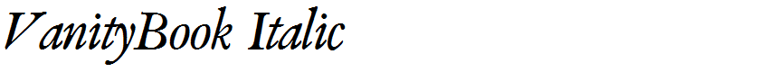 VanityBook Italic