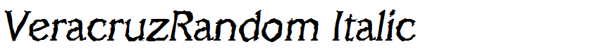 VeracruzRandom Italic