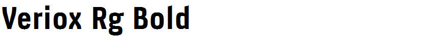 Veriox Rg Bold
