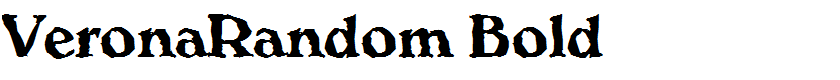 VeronaRandom Bold