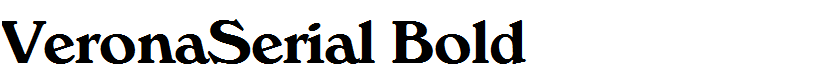 VeronaSerial Bold