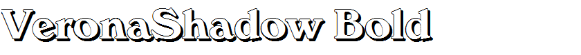 VeronaShadow Bold