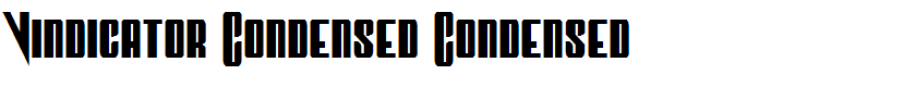Vindicator Condensed Condensed