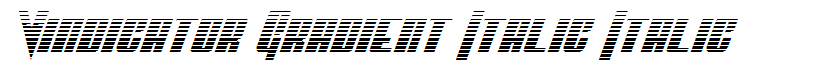 Vindicator Gradient Italic Italic