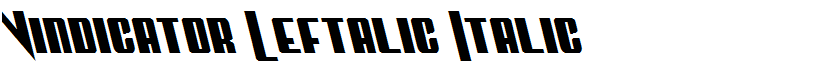 Vindicator Leftalic Italic