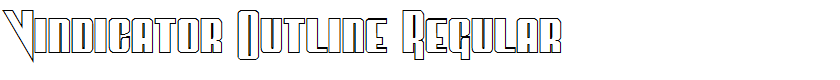 Vindicator Outline Regular