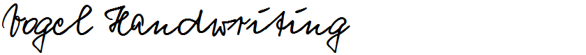 Vogel Handwriting