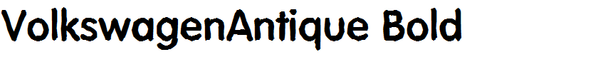 VolkswagenAntique Bold