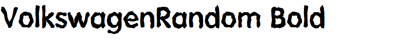 VolkswagenRandom Bold