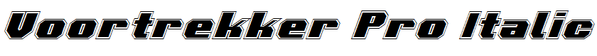 Voortrekker Pro Italic Italic