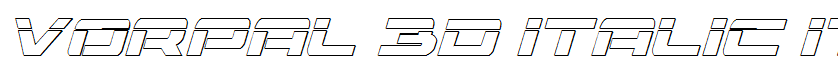 Vorpal 3D Italic Italic