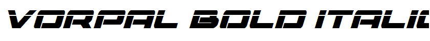 Vorpal Bold Italic Bold Italic