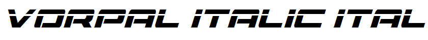 Vorpal Italic Italic