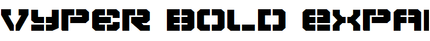 Vyper Bold Expanded Bold Expanded