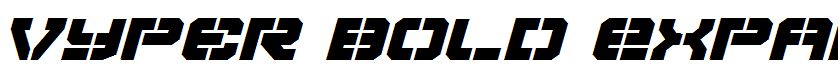 Vyper Bold Expanded Italic Bold Expanded Italic