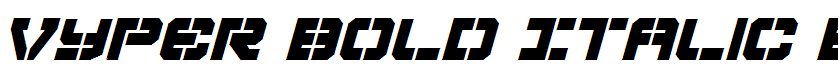 Vyper Bold Italic Bold Italic
