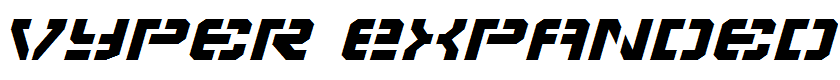 Vyper Expanded Italic Expanded Italic