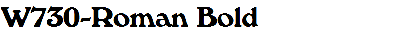 W730-Roman Bold