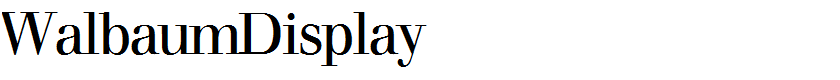 WalbaumDisplay