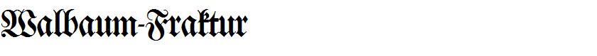 Walbaum-Fraktur