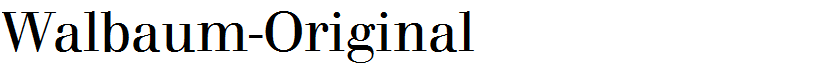 Walbaum-Original
