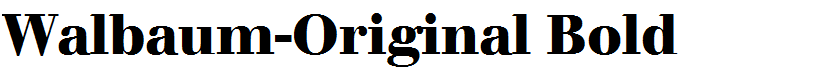 Walbaum-Original Bold