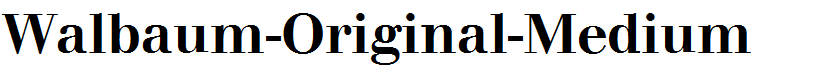 Walbaum-Original-Medium