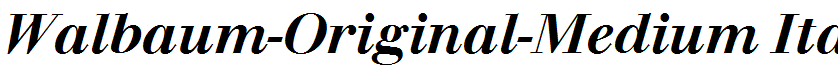 Walbaum-Original-Medium Italic
