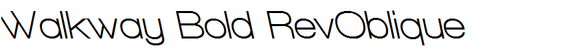 Walkway Bold RevOblique