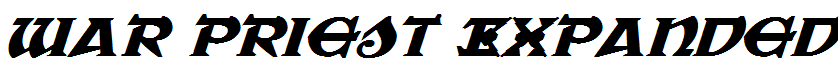 War Priest Expanded Italic Expanded Italic