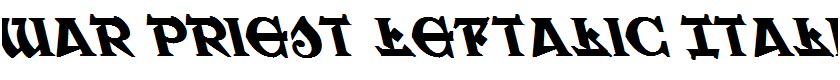 War Priest Leftalic Italic