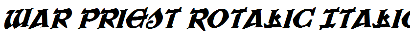 War Priest Rotalic Italic