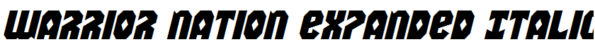 Warrior Nation Expanded Italic Expanded Italic