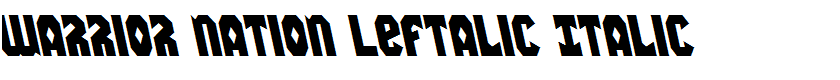 Warrior Nation Leftalic Italic