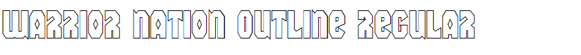 Warrior Nation Outline Regular