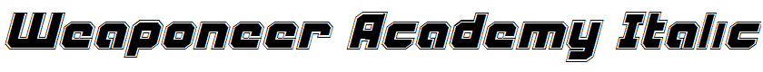 Weaponeer Academy Italic Italic
