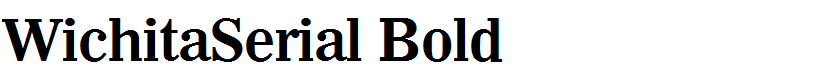 WichitaSerial Bold