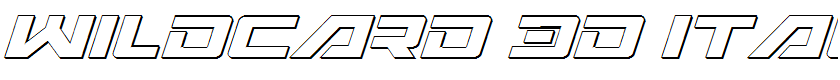 Wildcard 3D Italic Italic