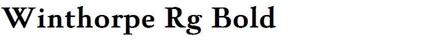 Winthorpe Rg Bold
